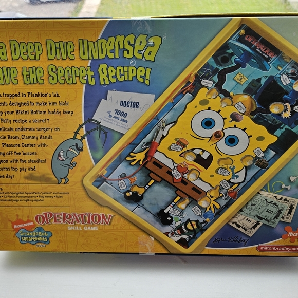 Spongebob operation Milton Bradley mint contition no buzz great deal light works - Picture 7 of 15